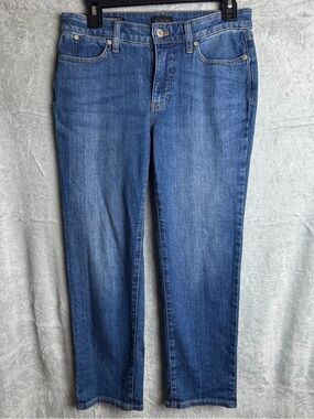 Talbots Size 2 Straight Leg Crop Jeans Women's Old Money Classic Casual